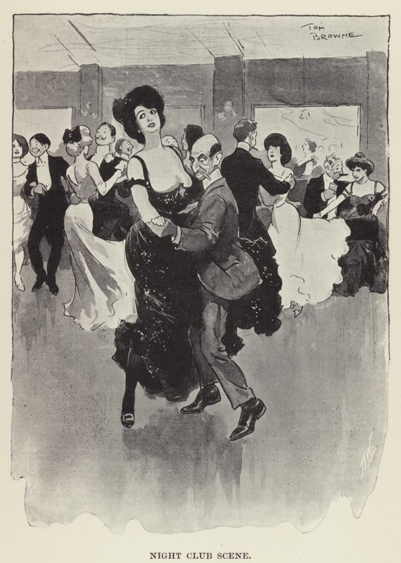 Night Club Scene by Tom Browne