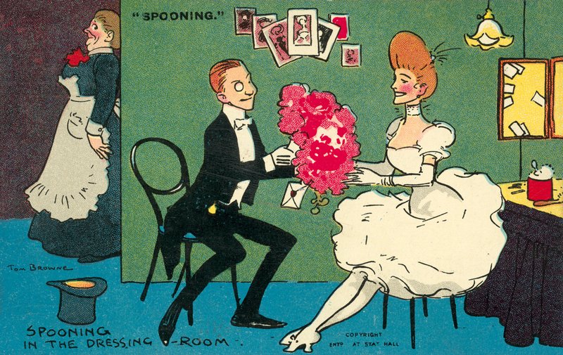 Spooning in the Dressing Room by Tom Browne