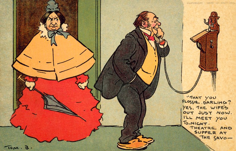 Theatre and Supper at the Savoy by Tom Browne