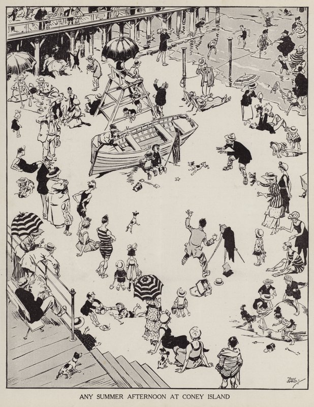 A summer afternoon at Coney Island by Tony Sarg