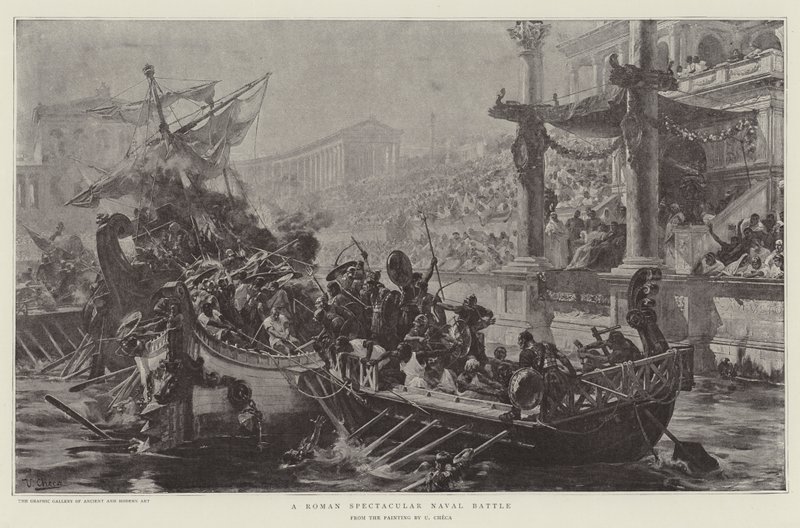 A Roman Spectacular Naval Battle by Ulpiano Checa y Sanz
