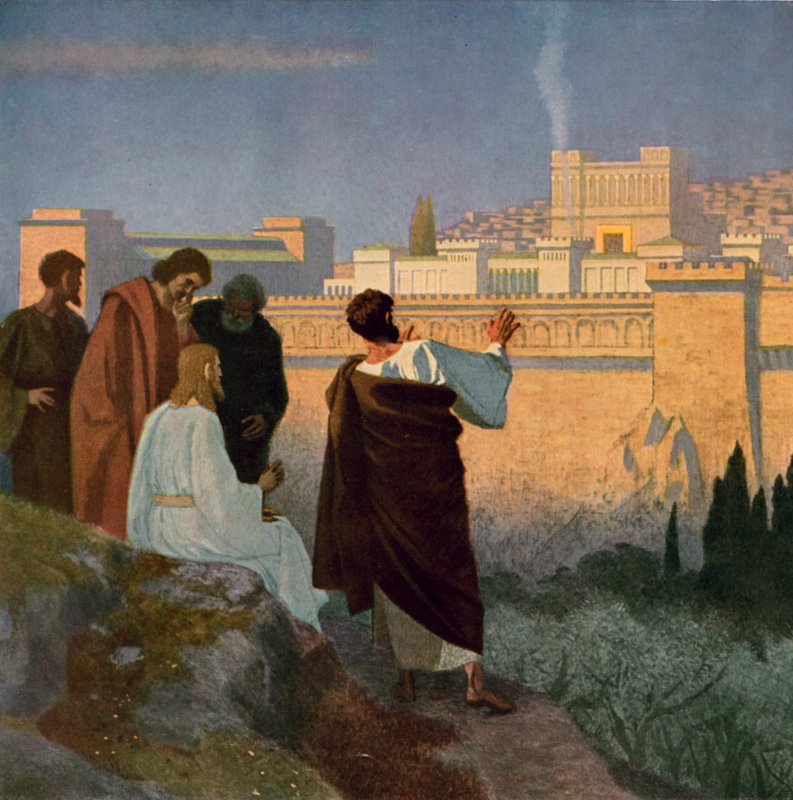 Jesus Prophesying the Destruction of the Temple of Jerusalem by Unbekannt Unbekannt