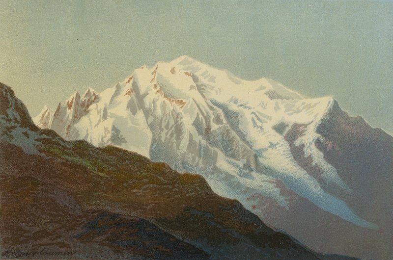Mont Blanc from the Col De Balm by Unbekannt Unbekannt