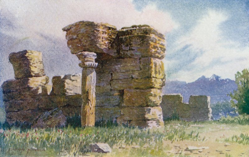 Ruined Temples of Avantipur by Unbekannt Unbekannt