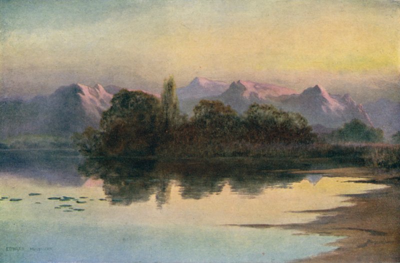 Sunset on the Wular Lake by Unbekannt Unbekannt