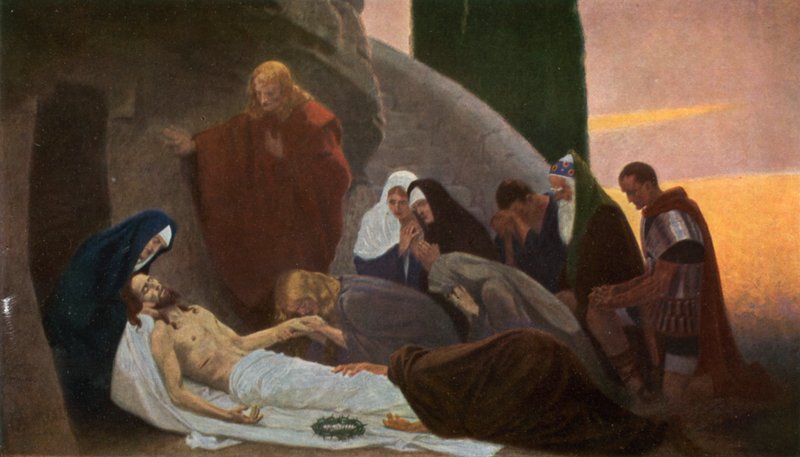 The Burial of Jesus by Unbekannt Unbekannt