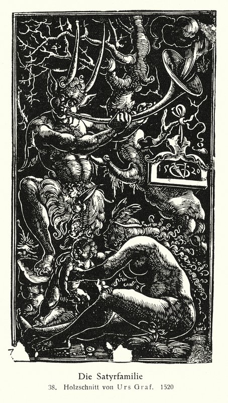 Satyr Family by Urs  Graf