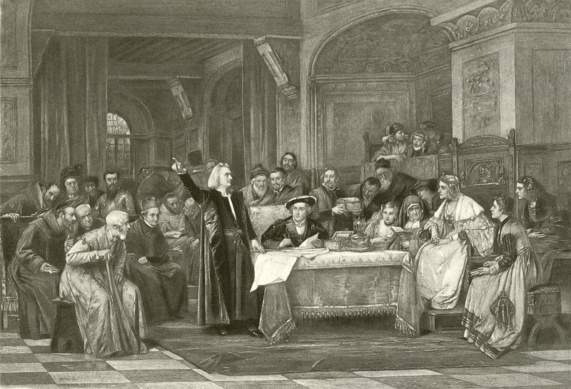 Columbus Before Isabella by Vaclav Brozik