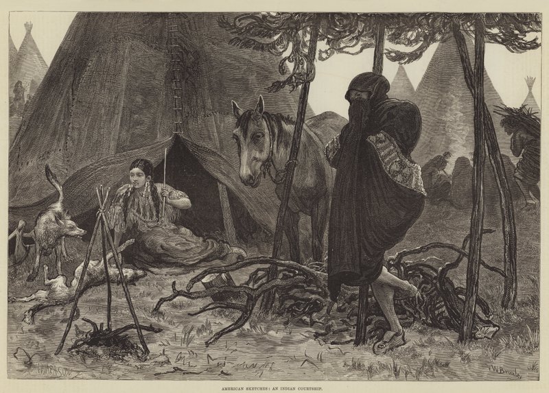 American Sketches, an Indian Courtship by Valentine Walter Lewis Bromley