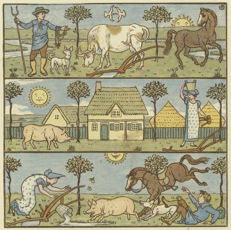 Once There Lived a Little Man by Walter Crane