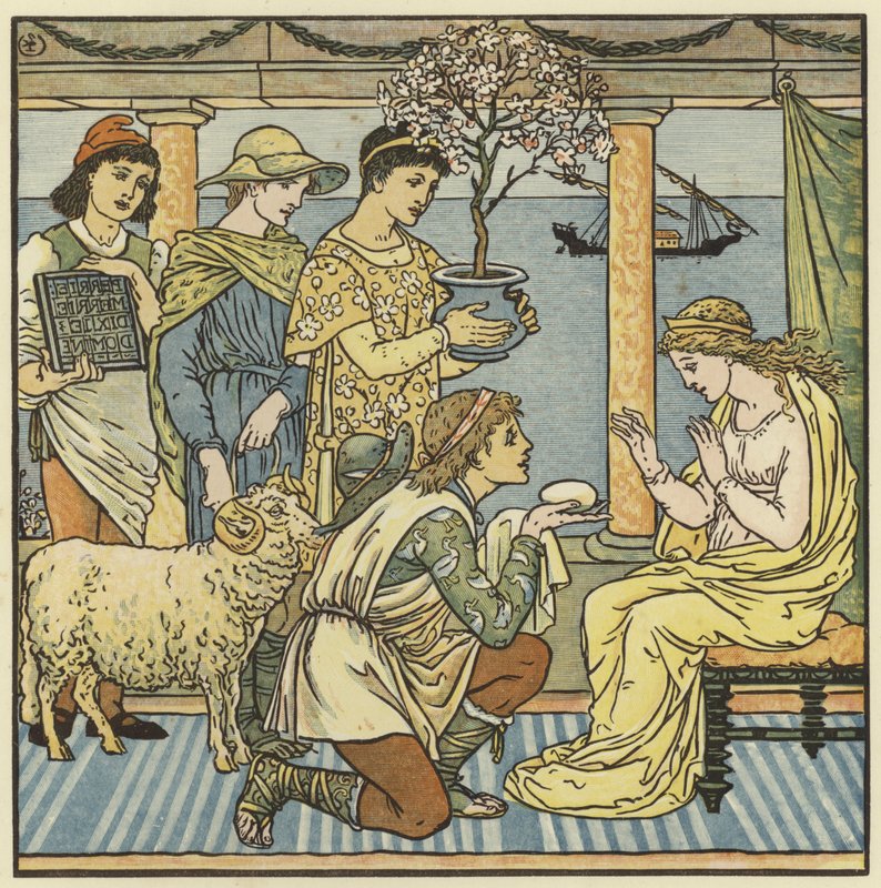 The Four Presents by Walter Crane