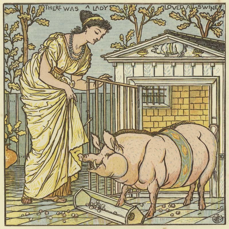 There Was a Lady Loved a Swine by Walter Crane