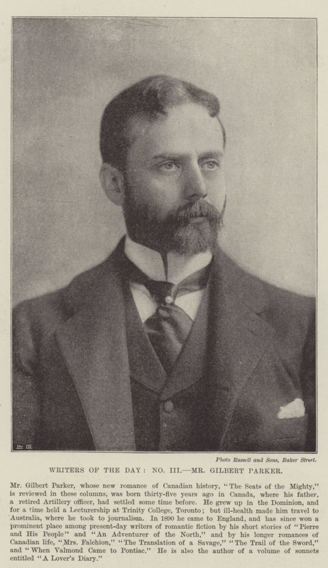 Writers of the Day, Mr Gilbert Parker by Walter Crane