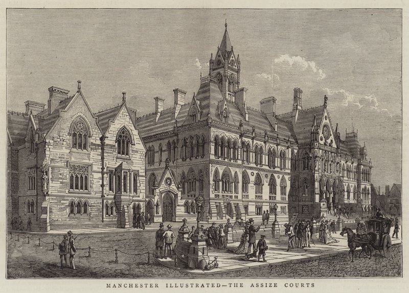 Manchester Illustrated, the Assize Courts by Walter Granville Smith