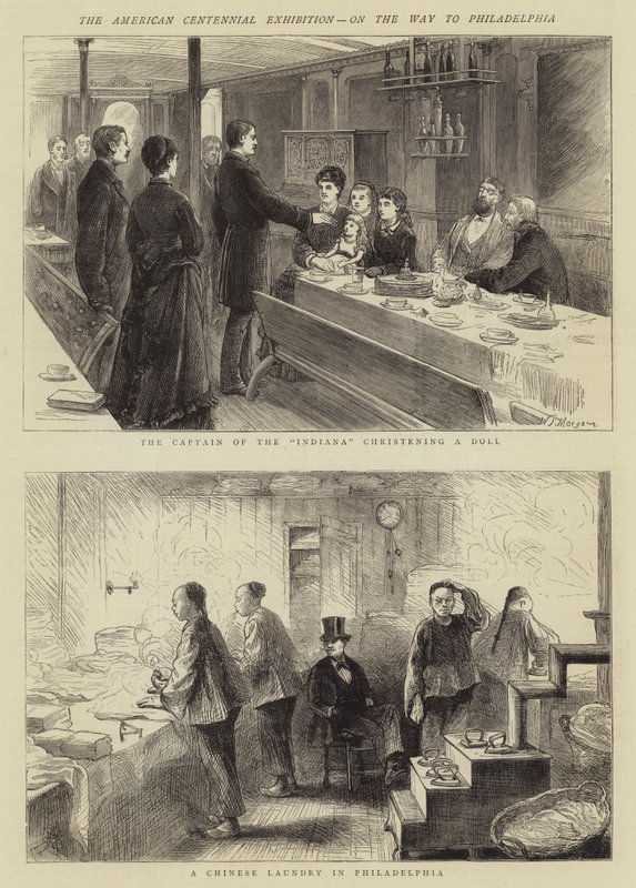 The American Centennial Exhibition, on the Way to Philadelphia by Walter Jenks Morgan