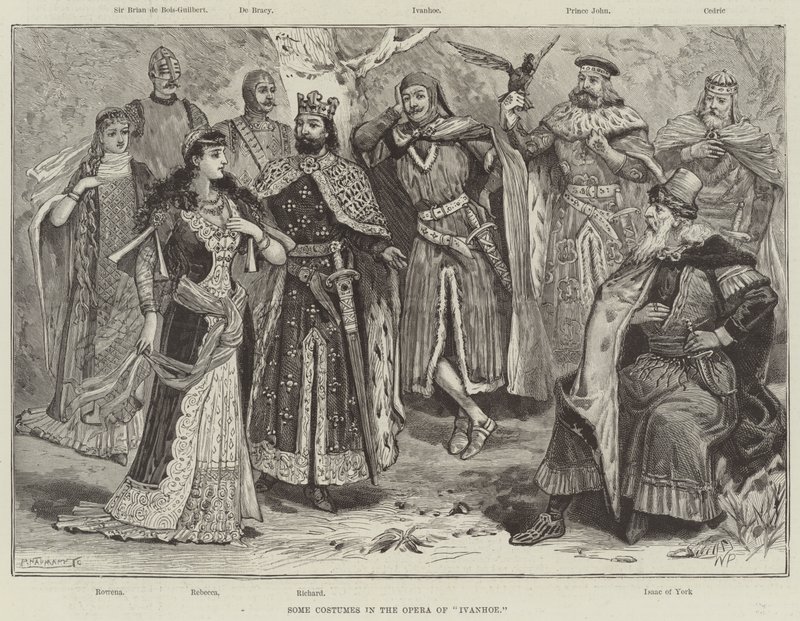 Some Costumes in the Opera of Ivanhoe by Walter Paget