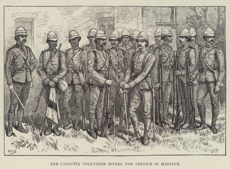 The Calcutta Volunteer Rifles, for Service in Manipur by Walter Paget