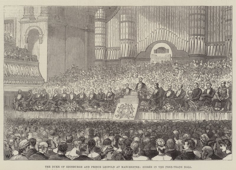 The Duke of Edinburgh and Prince Leopold at Manchester, Soiree in the Free-Trade Hall by Walter Paget