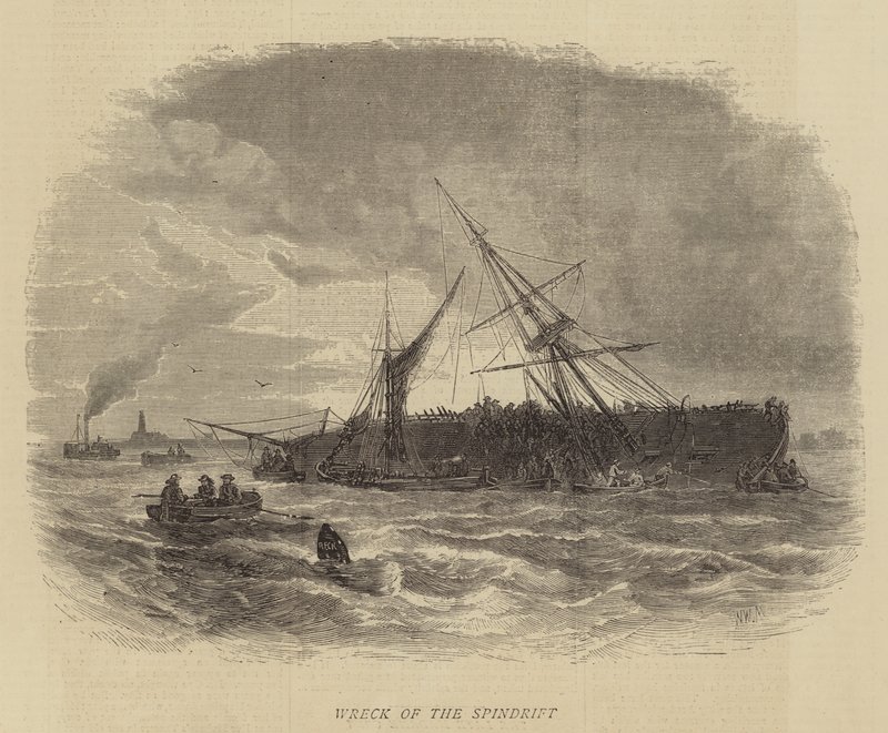 Wreck of the Spindrift by Walter William May