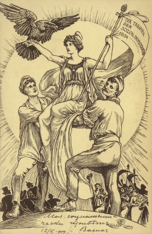 The Triumph of Social Democracy by Walter (after) Crane