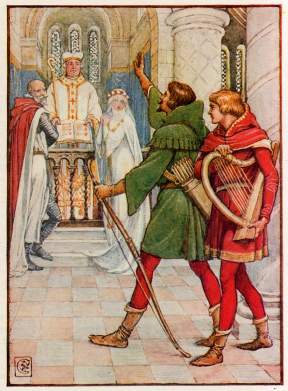 Robin Hood and Allin-a-Dale by Walter Crane