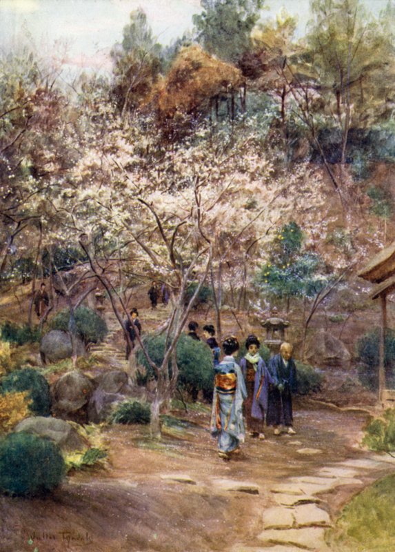 Plum Trees at Atami by Walter Frederick Roofe Tyndale