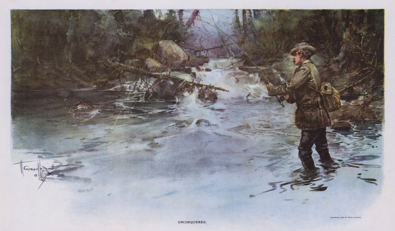 Unconquered: Angling Scene by Walter Granville Smith