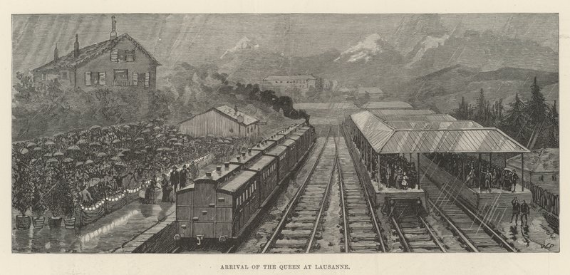 Arrival of the Queen at Lausanne by Walter Paget