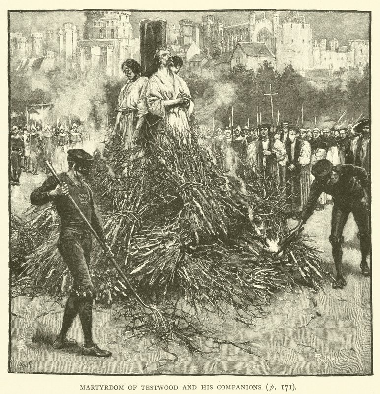 Martyrdom of Testwood and His Companions by Walter Paget