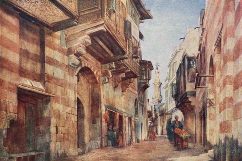 Cairo: Sharia Darb El Gamamiz by Walter Spencer Stanhope Tyrwhitt