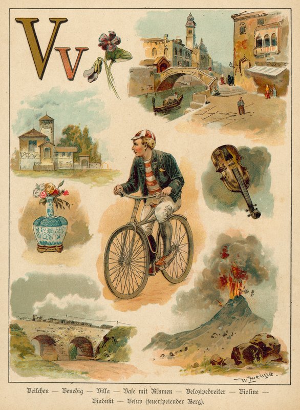 Letter V by Walter Zweigle