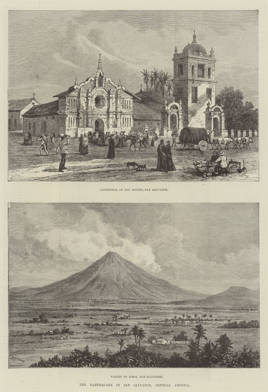 The Earthquake in San Salvador, Central America by Warry