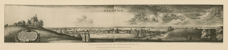 View of Greenwich Etched in 1637 by Wenceslaus Hollar