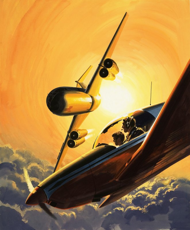 Safety in the Air by Wilf (20th century) Hardy