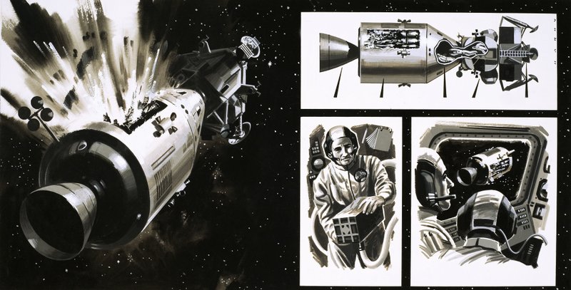 The Apollo 13 Mission by Wilf (20th century) Hardy