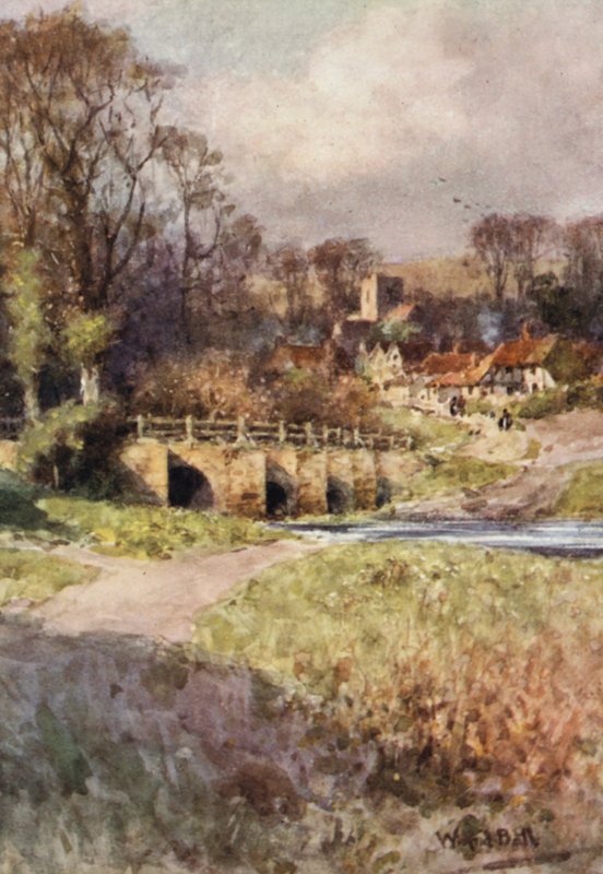 View of Sutton Village by Wilfrid Williams Ball