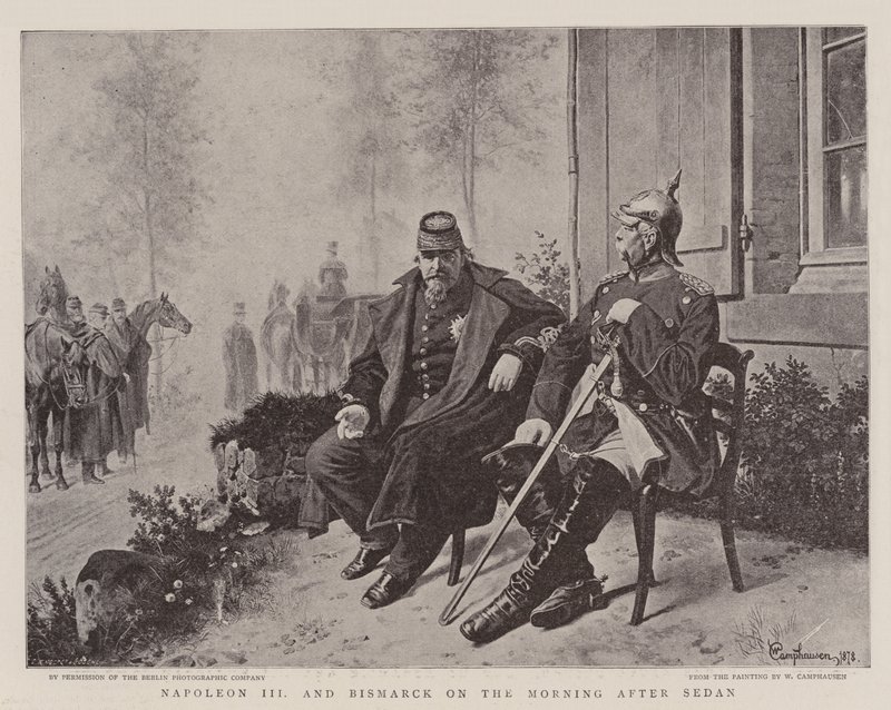 Napoleon III and Bismarck on the Morning After Sedan by Wilhelm Camphausen