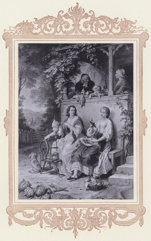 Friederike, Truth and Poetry (lithograph) by Wilhelm von (after) Kaulbach