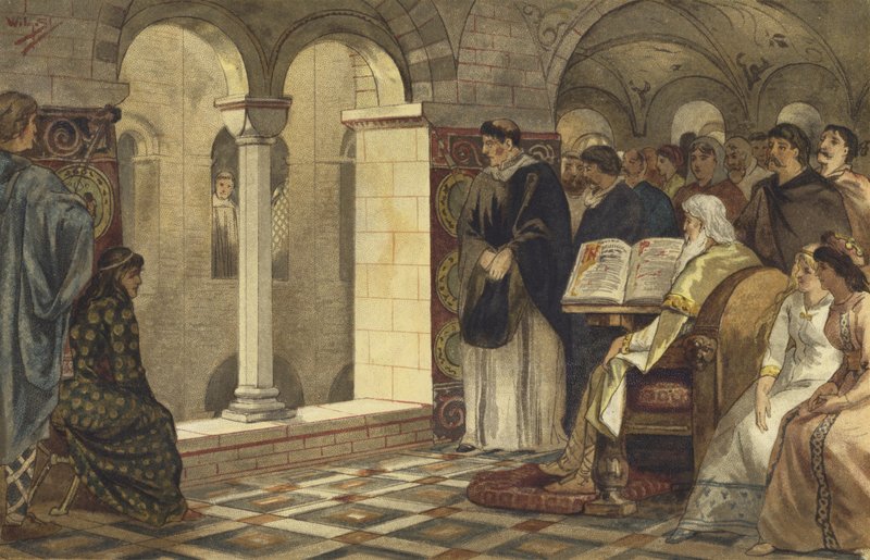 Charlemagne in the Chapel of the Valkhof, Nijmegen by Willem II Steelink