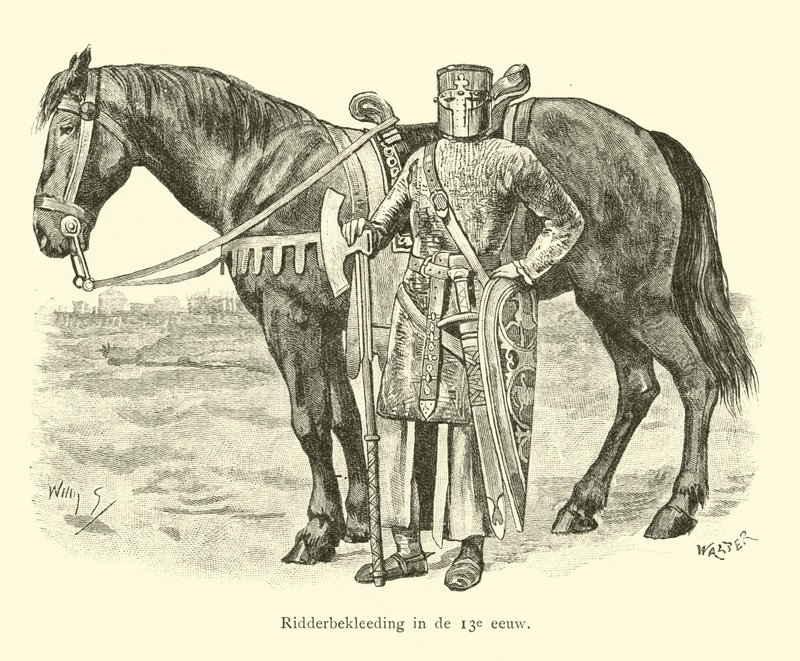 Knight in armour, 13th Century by Willem II Steelink