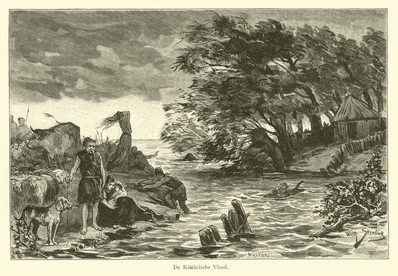 The Cimbrian flood by Willem II Steelink