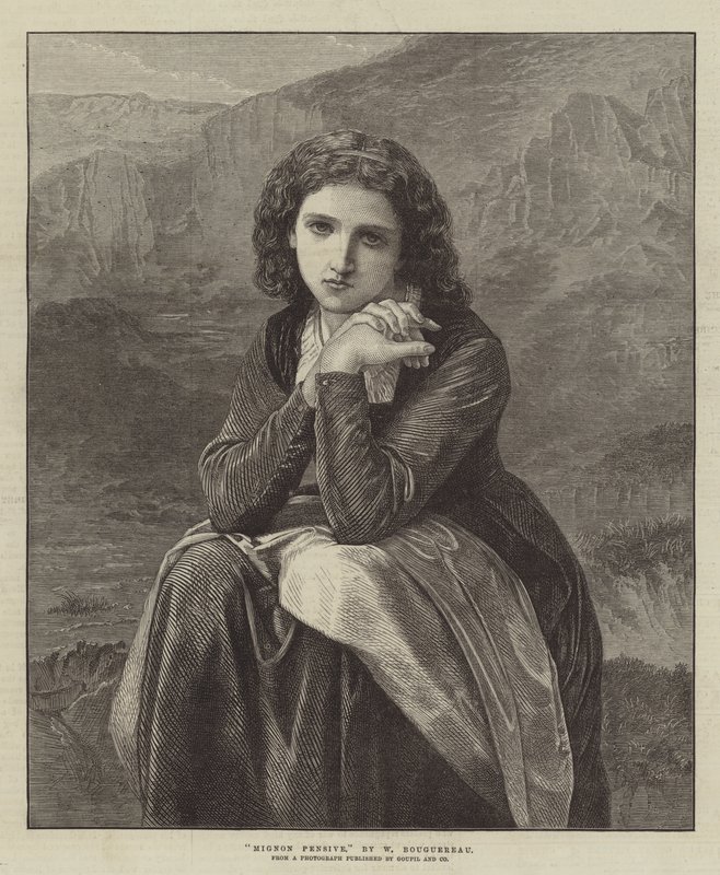 Mignon Pensive by William Adolphe Bouguereau