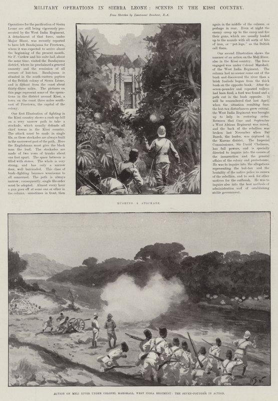 Military Operations in Sierra Leone, Scenes in the Kissi Country by William Barnes Wollen