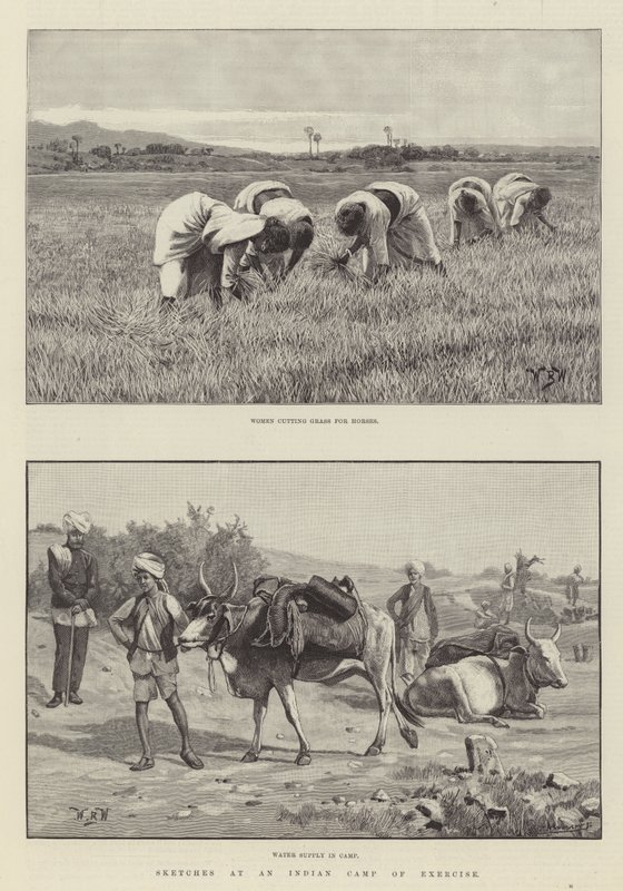 Sketches at an Indian Camp of Exercise by William Barnes Wollen