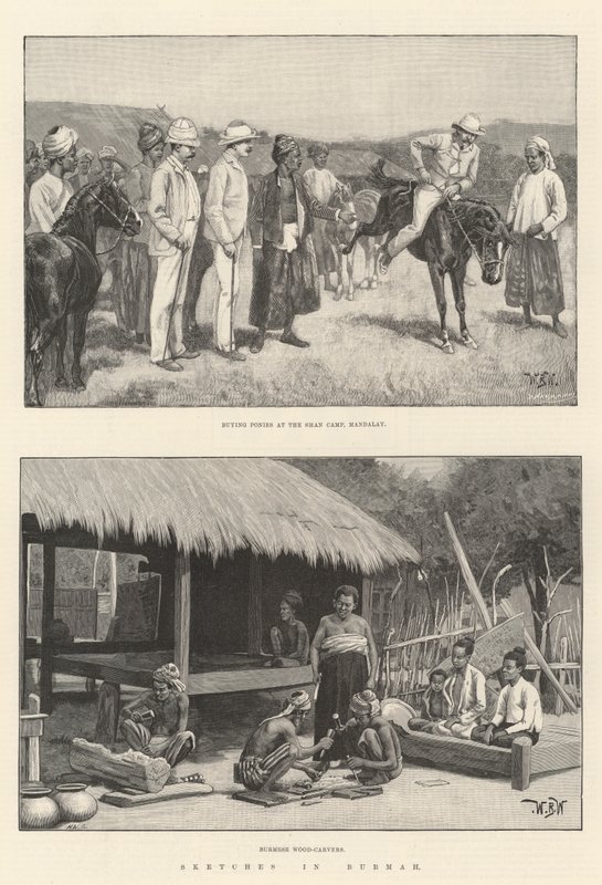 Sketches in Burmah by William Barnes Wollen