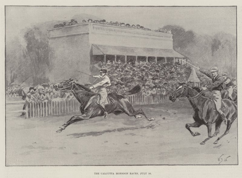 The Calcutta Monsoon Races, 16 July by William Barnes Wollen