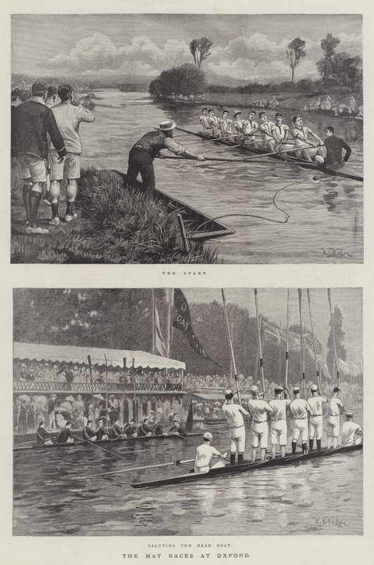 The May Races at Oxford by William Barnes Wollen