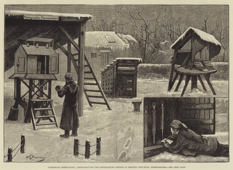 Greenwich Observatory, Photographing the Temperature; Method of Reading Deep-Sunk Thermometers by William Bazett Murray