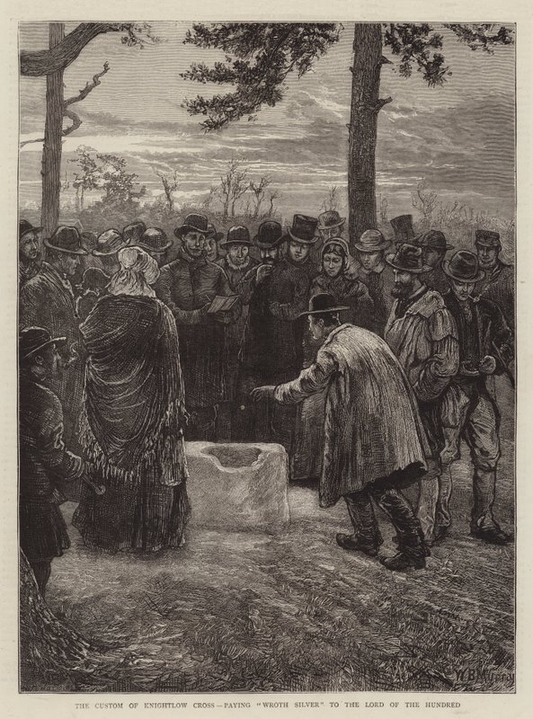 The Custom of Knightlow Cross, Paying Wroth Silver to the Lord of the Hundred by William Bazett Murray