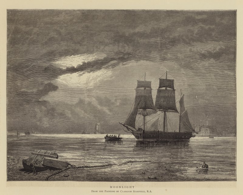 Moonlight by Clarkson Frederick Stanfield